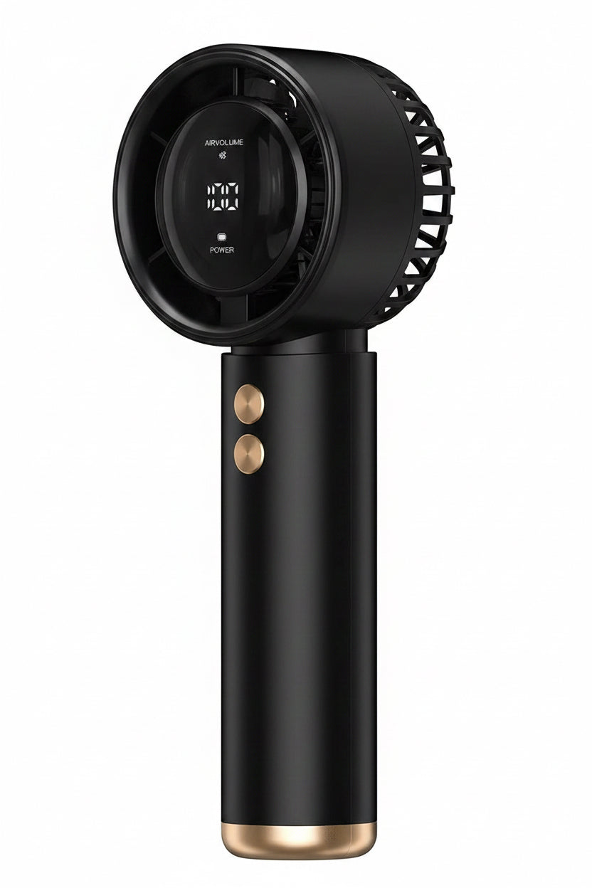 Portable Handheld Turbo Fan 100-Speed Adjustable High Speed Cooling Fan USB Rechargeable Quiet Personal Fan for Travel