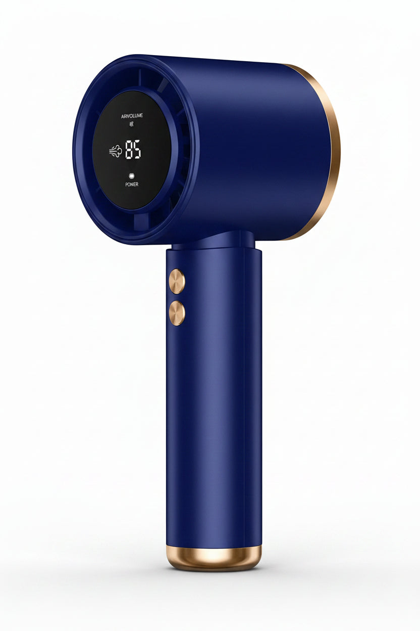 Portable Handheld Turbo Fan 100-Speed Adjustable High Speed Cooling Fan USB Rechargeable Quiet Personal Fan for Travel