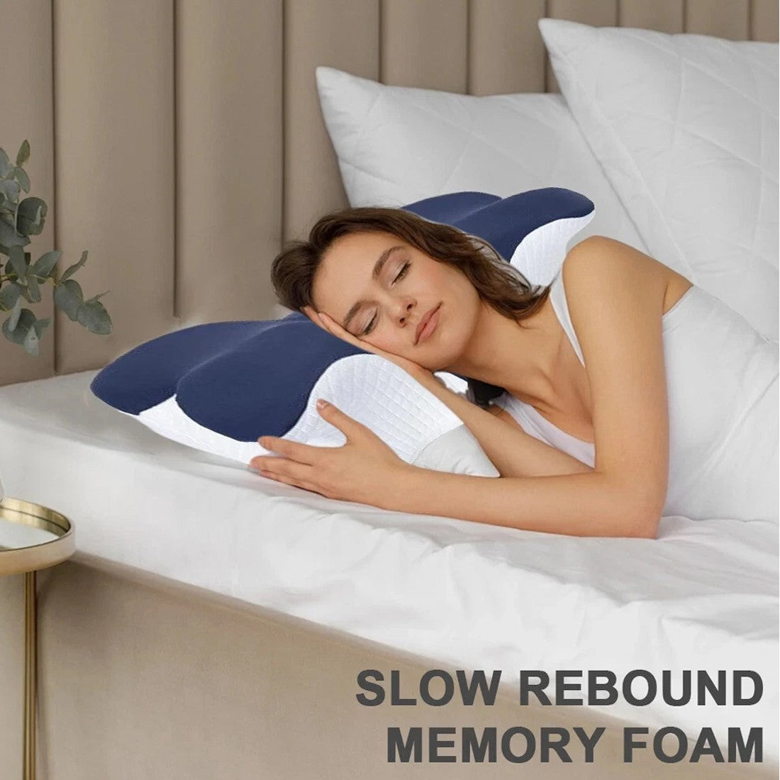 Ergonomisches Nackenkissen mit Memory-Schaum