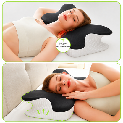 Ergonomisches Nackenkissen mit Memory-Schaum