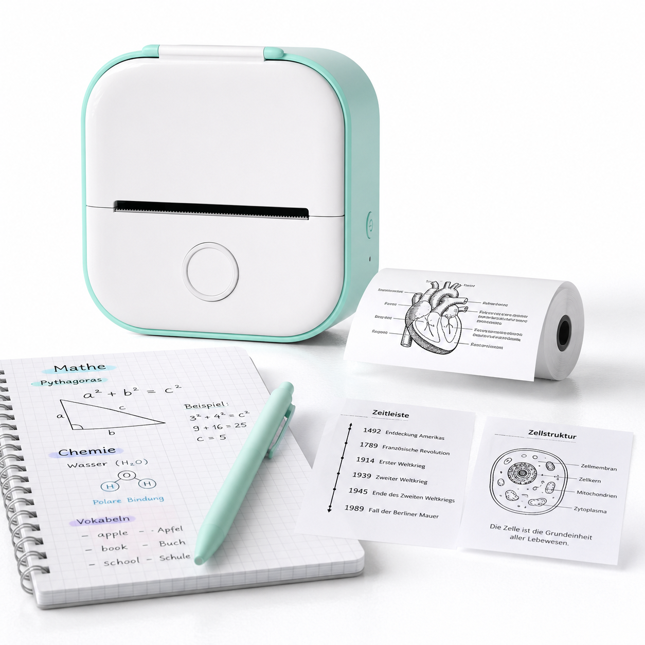 T02 Mini-Thermodrucker – Kompakter Bluetooth Etikettendrucker