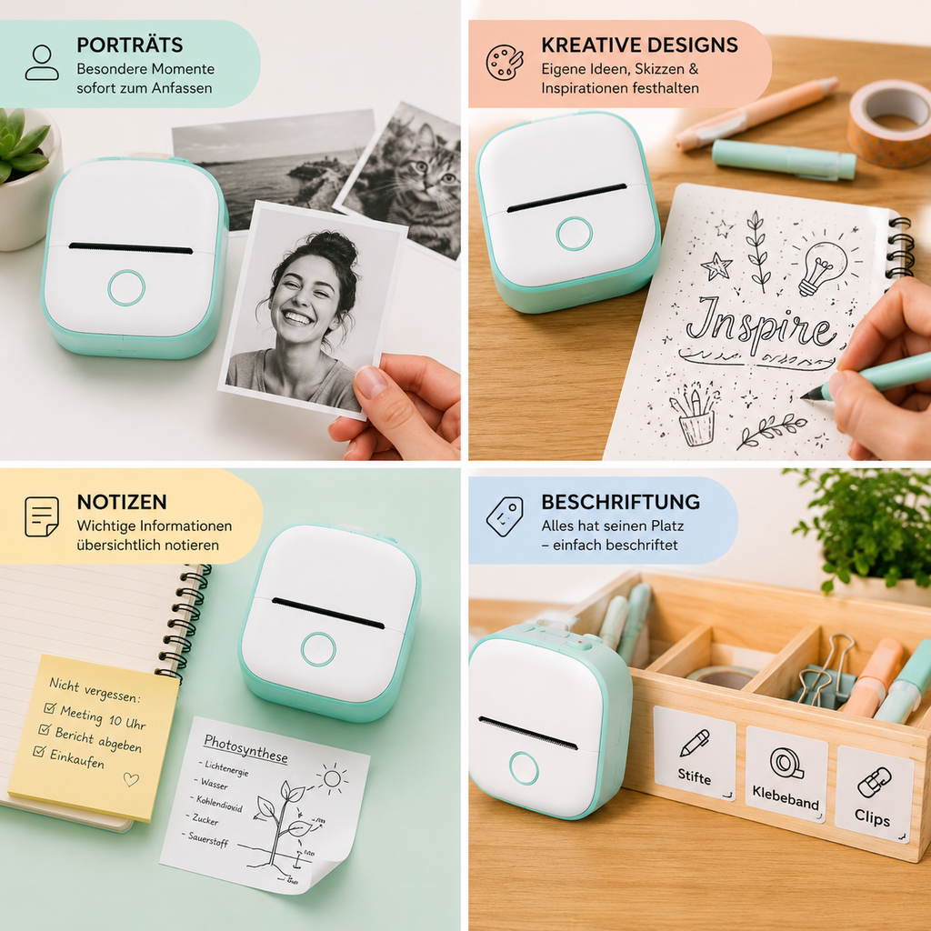 MiniPrint™ – Mobiler Bluetooth-Taschendrucker