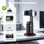 360° KI-Handyhalterung mit Face Tracking & LED-Licht