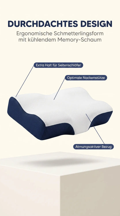 Ergonomisches Nackenkissen mit Memory-Schaum