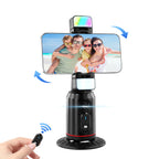 360° KI-Handyhalterung mit Face Tracking & LED-Licht