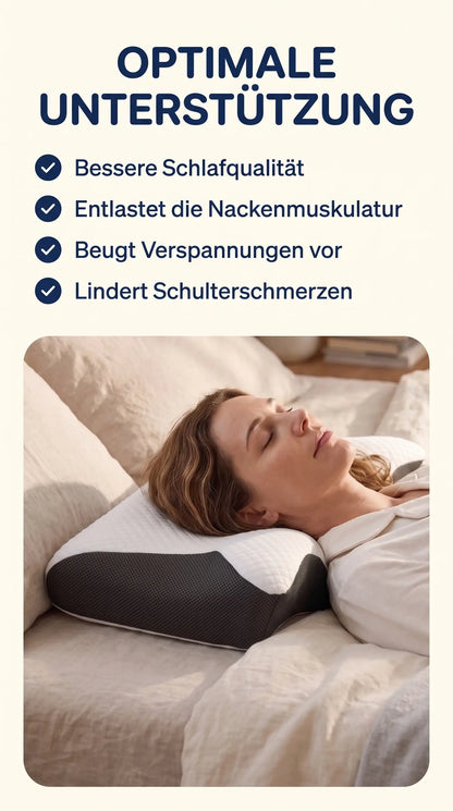 Ergonomisches Nackenkissen mit Memory-Schaum