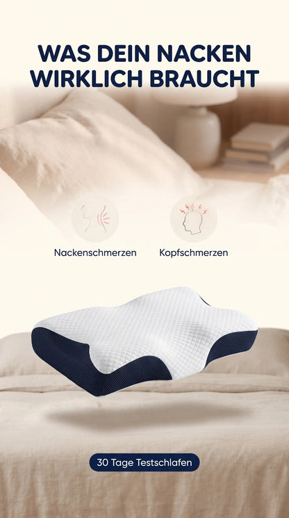 Ergonomisches Nackenkissen mit Memory-Schaum