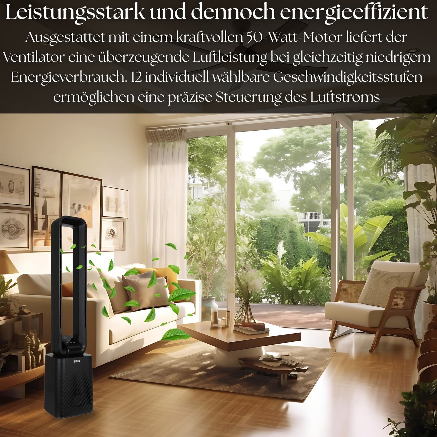 Turmventilator Tower Fan Aircooler Oszillierender Ventilator Turm Ventilator